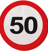 Servetten verkeersbord 50 jaar