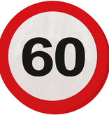Servetten verkeersbord 60 jaar