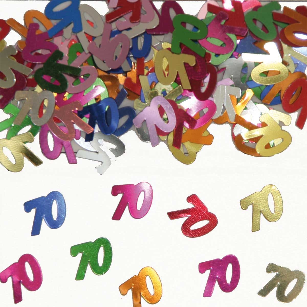 70 Jaar Tafeldecoratie / Sierconfetti afbeelding