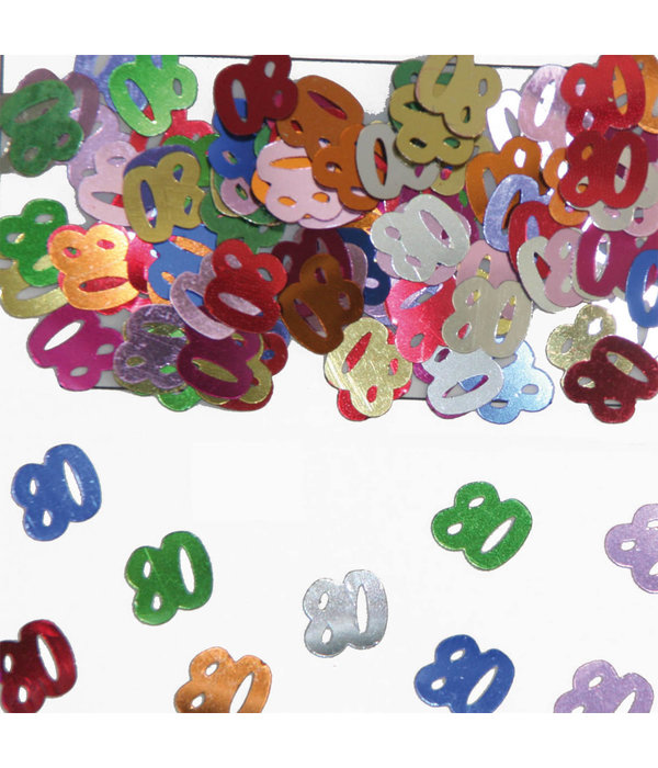 80 Jaar Tafeldecoratie / Sierconfetti