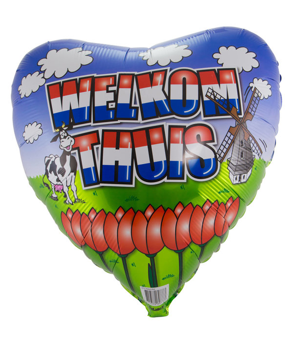 Folieballon Welkom Thuis - 46cm
