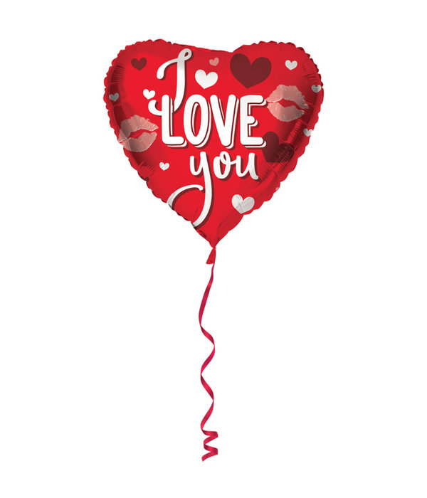 Hartvormige Folieballon I Love You - 45 cm