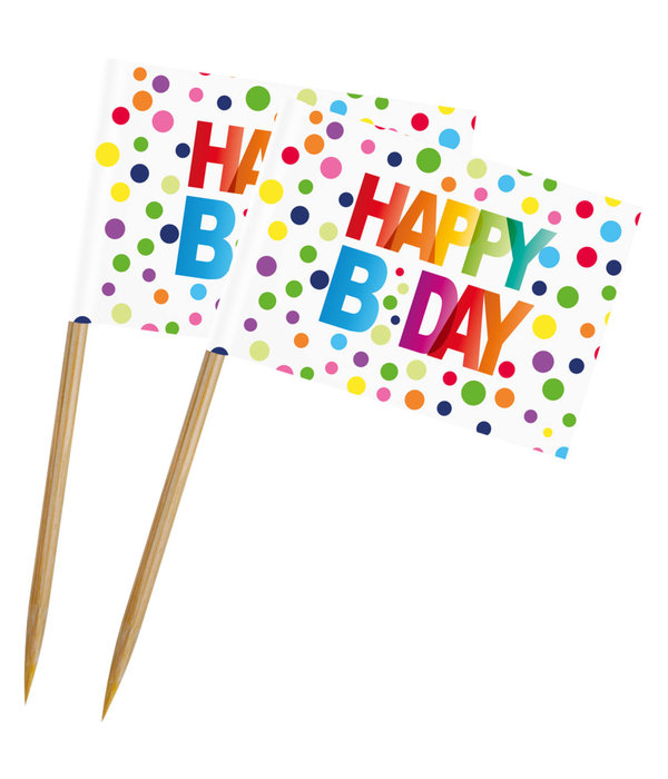 Happy Birthday Prikkers - 50 Stuks