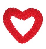 Decoratie Hart met Roosjes 70cm