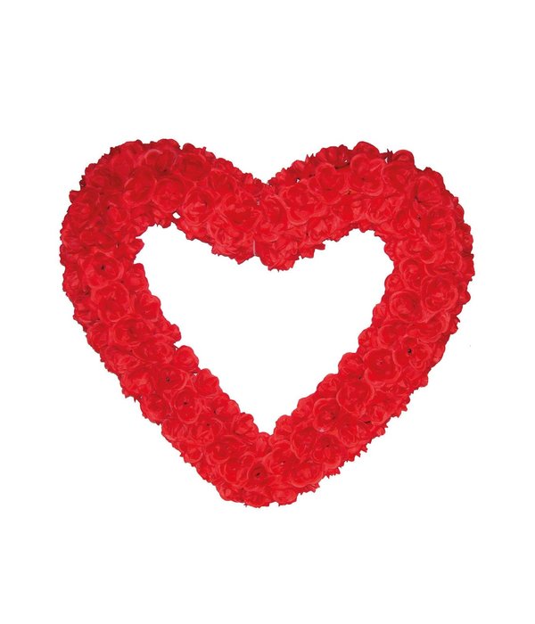 Decoratie Hart met Roosjes 70cm