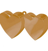 Ballongewicht dubbel hart goud 150gr