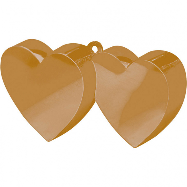 Ballongewicht dubbel hart goud 150gr afbeelding