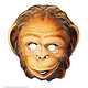 Plastic kindermasker aap