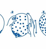 Confetti Ballonnen Blauw - 4 Stuks