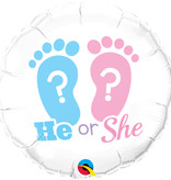 Folieballon Gender Reveal - 45cm