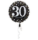FolieBallon 30 jaar happy birthday sparkling gold 43cm