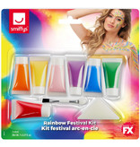 Regenboog make up kit