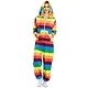 Rainbow jumpsuit met capuchon