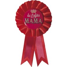 Rozet rood ''De liefste mama''