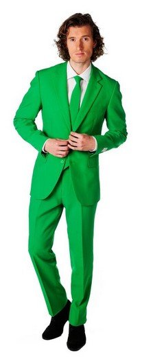 OppoSuits Evergreen - Mannen Kostuum - Groen - Feest - Maat 48