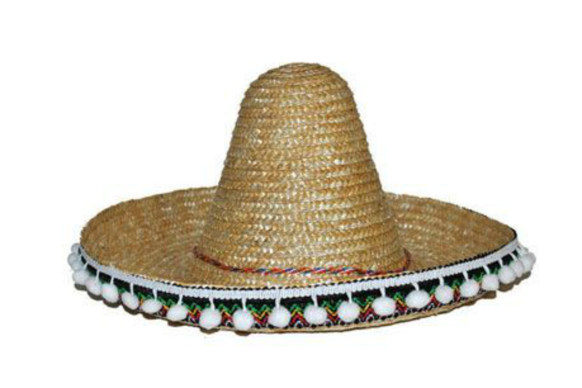 Mexicaanse sombrero kind naturel