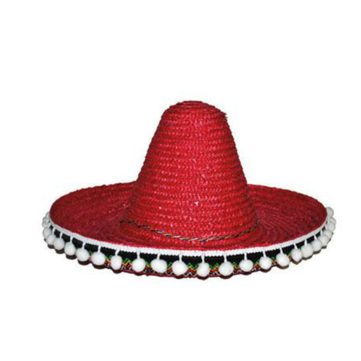 Mexicaanse sombrero kind rood