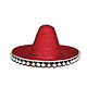 Mexicaanse sombrero kind rood