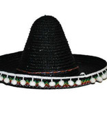 Mexicaanse sombrero kind zwart