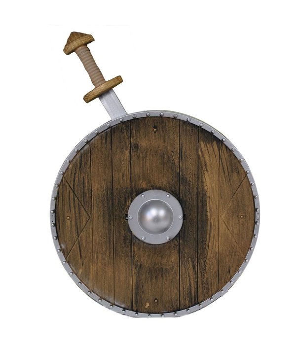 Wapenset schild met zwaard