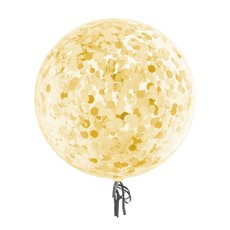 Bubbel ballon met gouden confetti