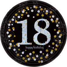 Bordjes 18 Jaar Sparkling Gold