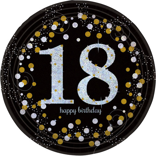 Bordjes 18 Jaar Sparkling Gold