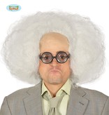 Pruik Wit Met Kaal Voorhoofd