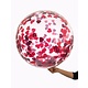Bubbel ballon met rode hartjes confetti