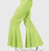 Hippie broek bi-stretch man neon groen