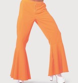 Hippie broek bi-stretch man neon oranje