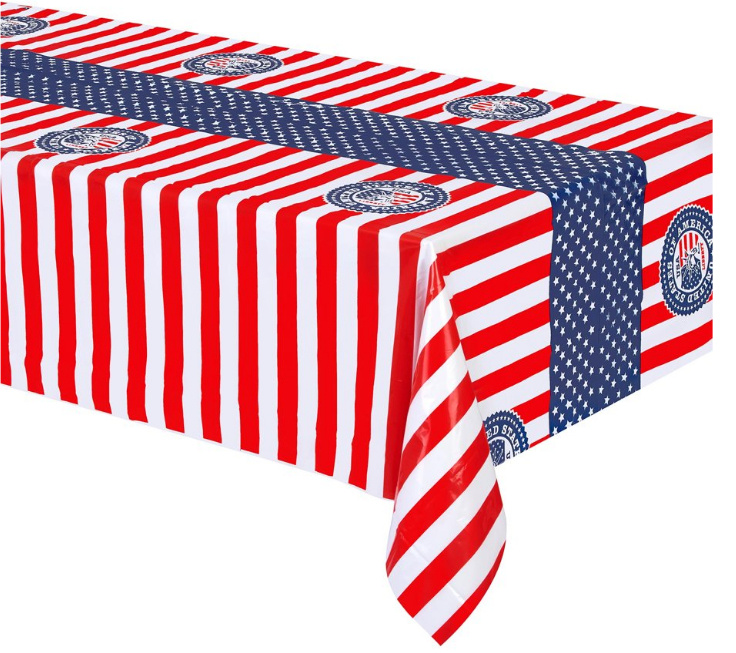 USA Party Tafelkleed 130 x 180cm afbeelding