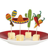 Mexicaanse cocktailprikkers - 12 stuks