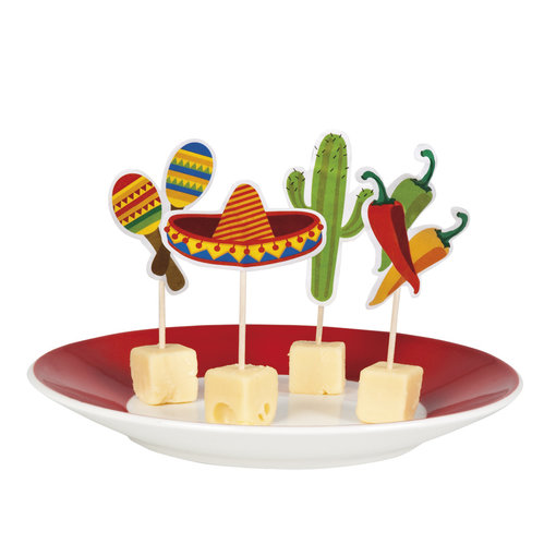 Mexicaanse cocktailprikkers - 12 stuks