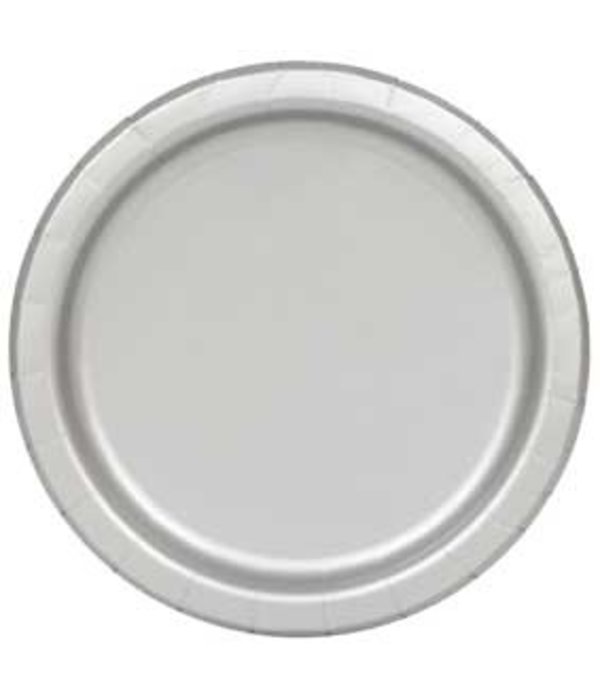 Bordjes Zilver 20 Stuks - 18 cm