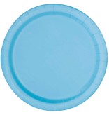 Bordjes Lichtblauw 20 Stuks - 18 cm