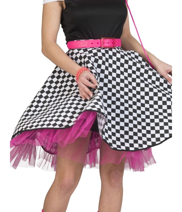 Rock 'n Roll Rok Zwart/Wit