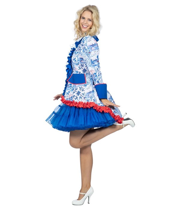 Jas Holland Luxe Dames Delfs Blauw