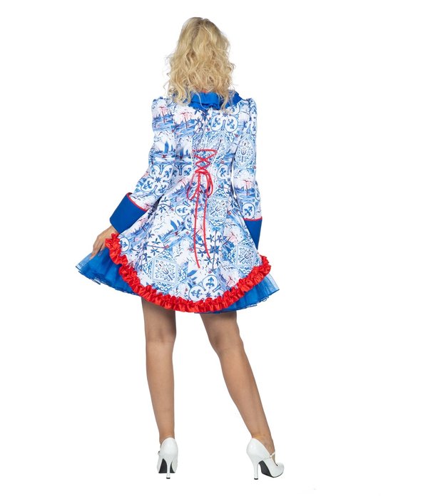 Jas Holland Luxe Dames Delfs Blauw