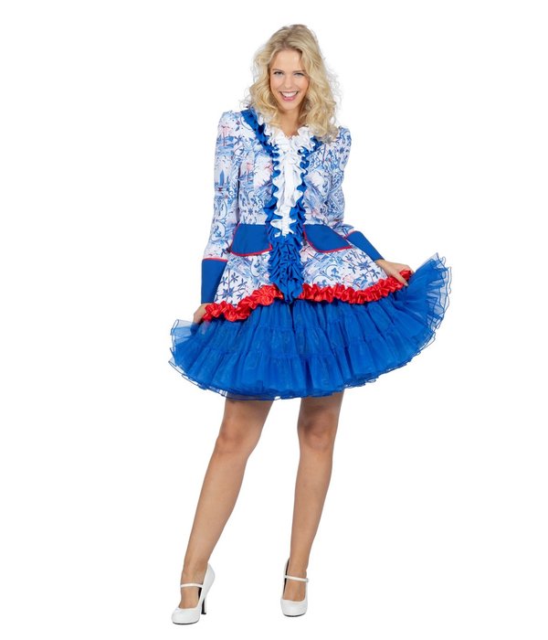 Jas Holland Luxe Dames Delfs Blauw