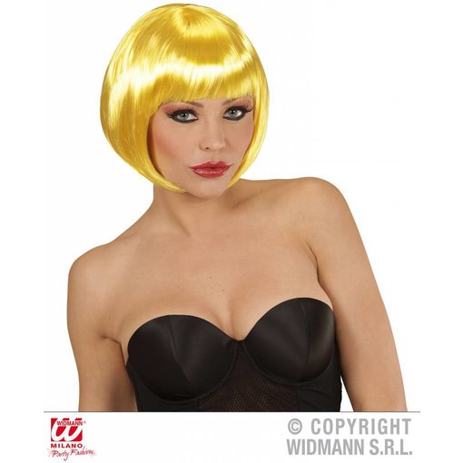 Boblijn pruik geel