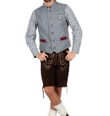 Gilet Tirol Oktoberfest Grijs