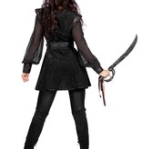 Piratenpak Dames Zwart Luxe