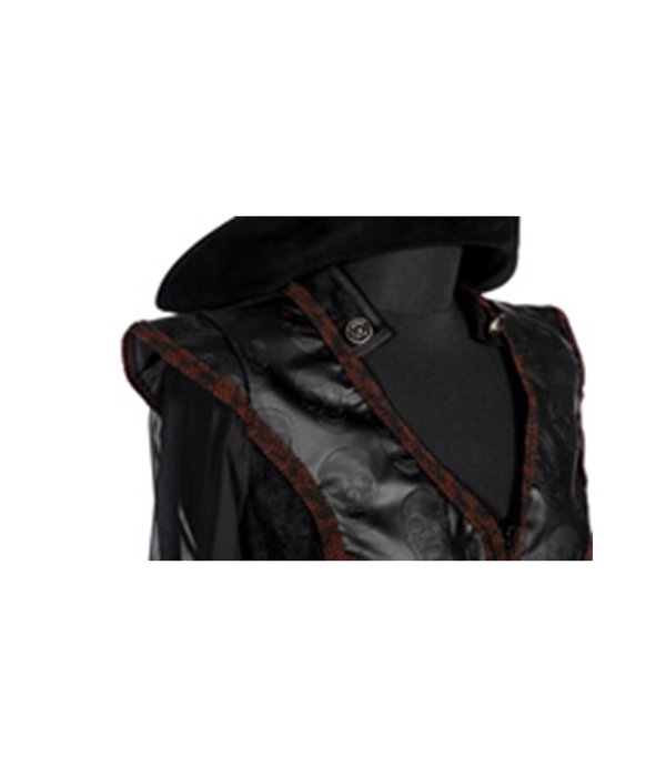 Piratenpak Dames Zwart Luxe