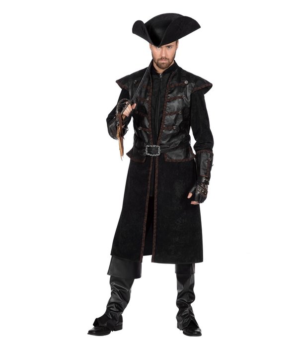 Piratenjas Heren Zwart Luxe