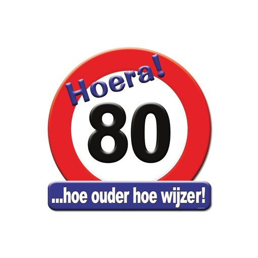 Huldeschild Hoera 80 Jaar