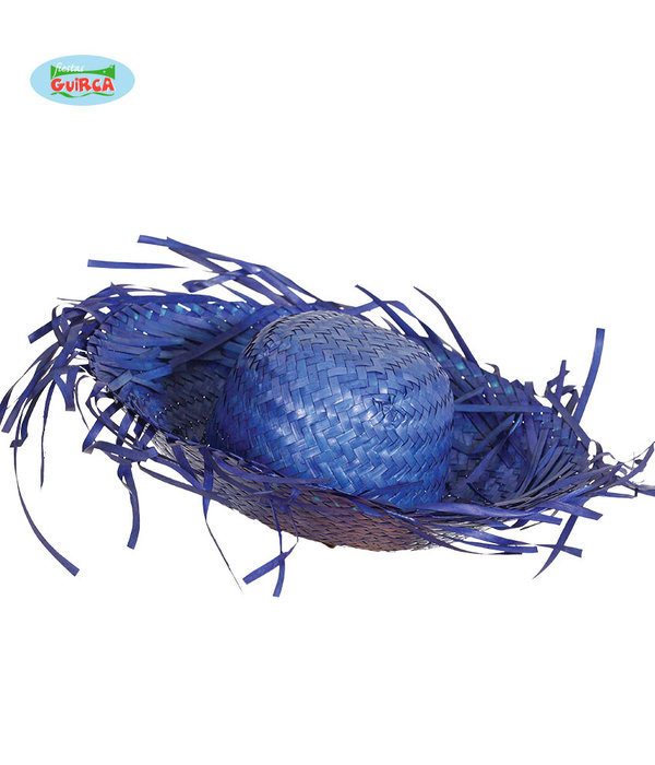 Strohoed Hawaii Blauw