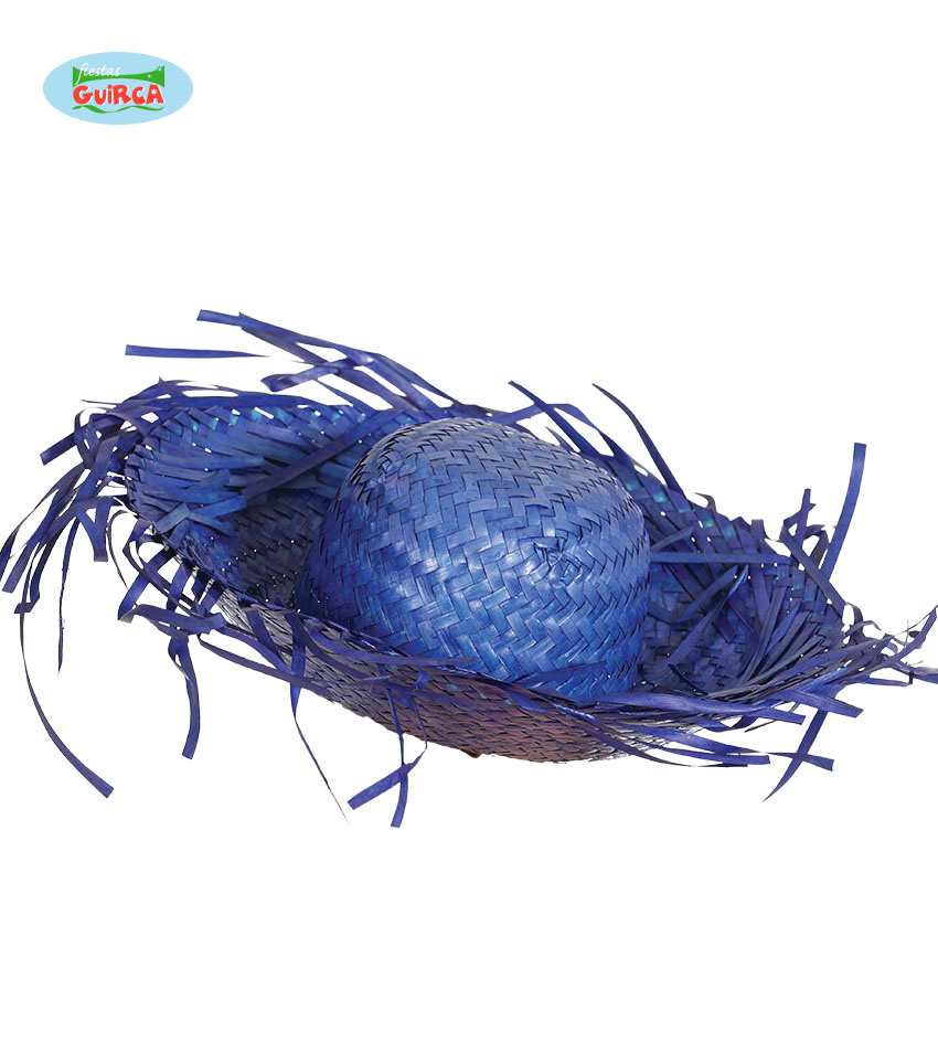 Strohoed Hawaii Blauw