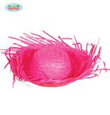 Strohoed Hawaii roze