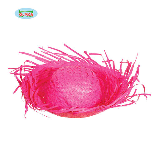 Strohoed Hawaii roze
